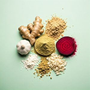 Amla, Ginger, Garlic, Beetroot Powders